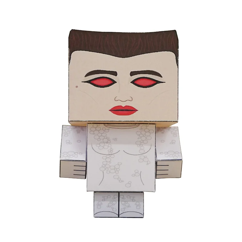 No-glue Ghostbusters Gozer the Gozerian 3D Paper Model Papercraft Movie Figure DIY Cubee Kids Adult Origami Craft Toys CS-054