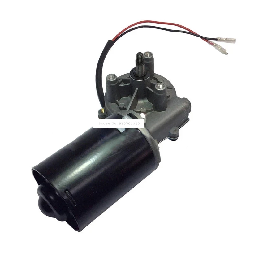 New DC Gear Motor High Torque 6N.m Garage Door Raplacement Electric Right Angle Reversible Worm Gear Motor 5A 12V/24V 30W 50RPM