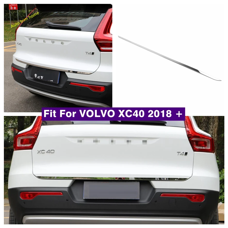 

Steel Rear Trunk Lid Cover Tailgate Trim Door Handle Molding Boot Garnish Bezel Cover For VOLVO XC40 2018 - 2024 Car Accessories