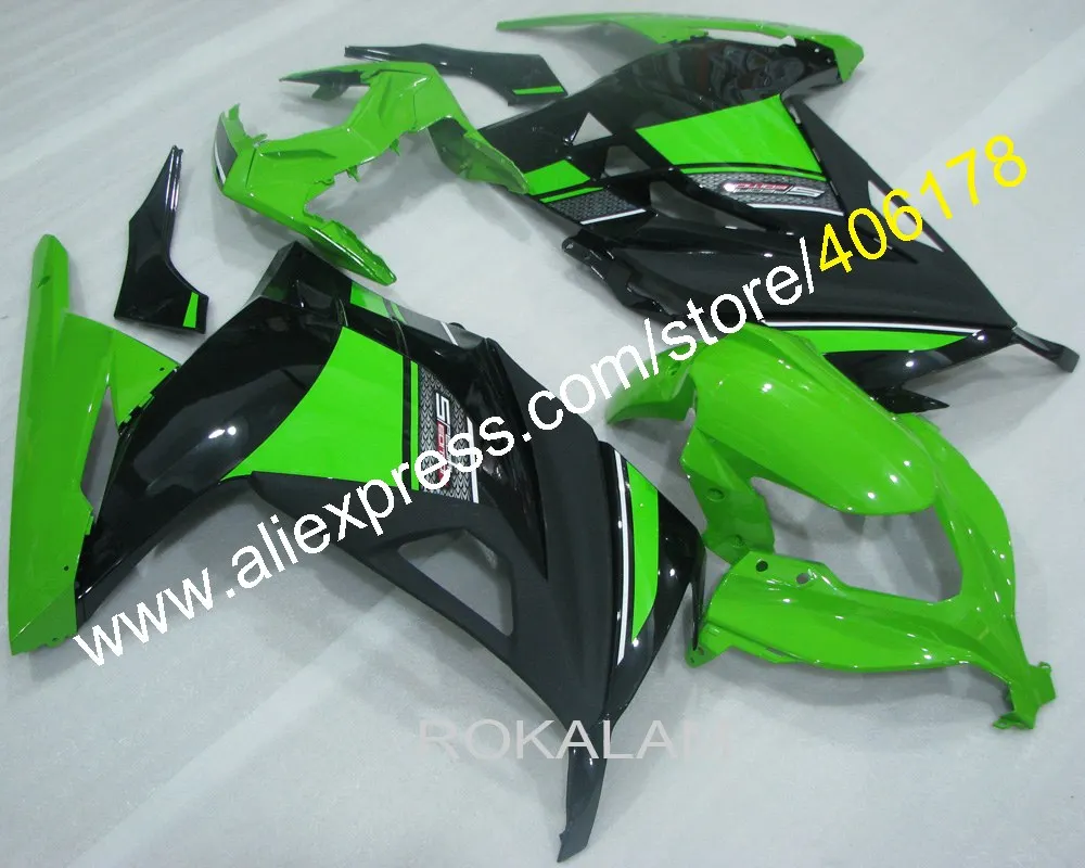 EX300 Ninja Fairings For Kawasaki Ninja 300R EX 300 2013 2014 2015 2016 ABS Bodywork Green Black Fairing Kit (Injection Molding)