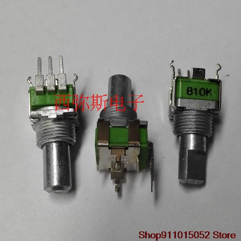 5 PCS original Taiwan ALPHA9 precision potentiometer B10K - 15 f half shaft 9 mm - B10K - 15 f