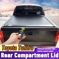For Toyota Tundra Tacoma Hilux Pickup Truck Tonneau Bed Cover Rear Compartment Lid thickened aluminum rolling curtain