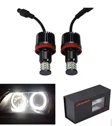 bowenx LED Angel Eyes Halo Light Bulb H8 180W CREE LED Marker Halo Light Xenon White for BMW E60 E61 E90 E92 E70 E71 E82 E89
