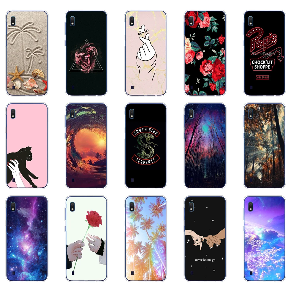 J Case For Samsung A10 Case Soft Silicone phone bag cover For Samsung Galaxy A10 GalaxyA10 A 10 SM-A105F A105 cartoon shells