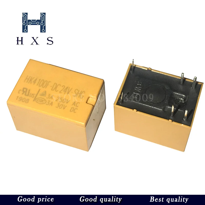 5PCS relay HK4100F-DC12V-SHG HK4100F-DC5V-SHG 6 pin 3A 3V / 5V / 9V / 12V / 24V HK4100F-DC24V-SHG HK4100F-DC3V-SHG