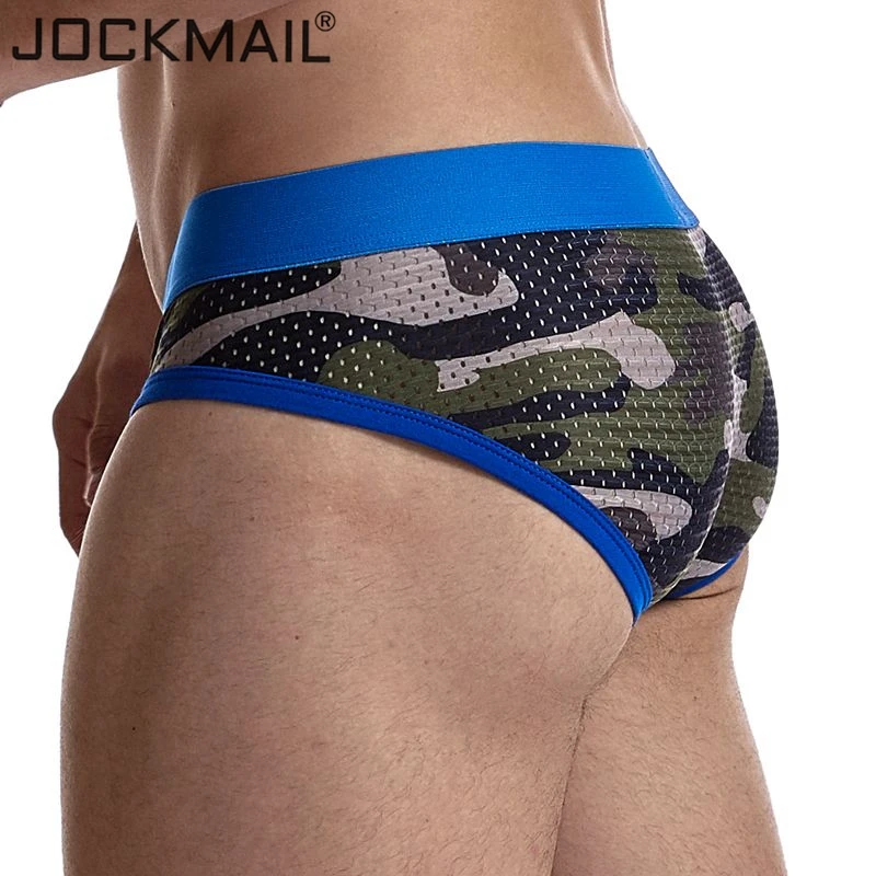 

JOCKMAIL Briefs Men Underwear Breathable Penis Pouch Comfortable Underpants Gay Jockstrap Slip Underwear Men Briefs Mesh Cueca