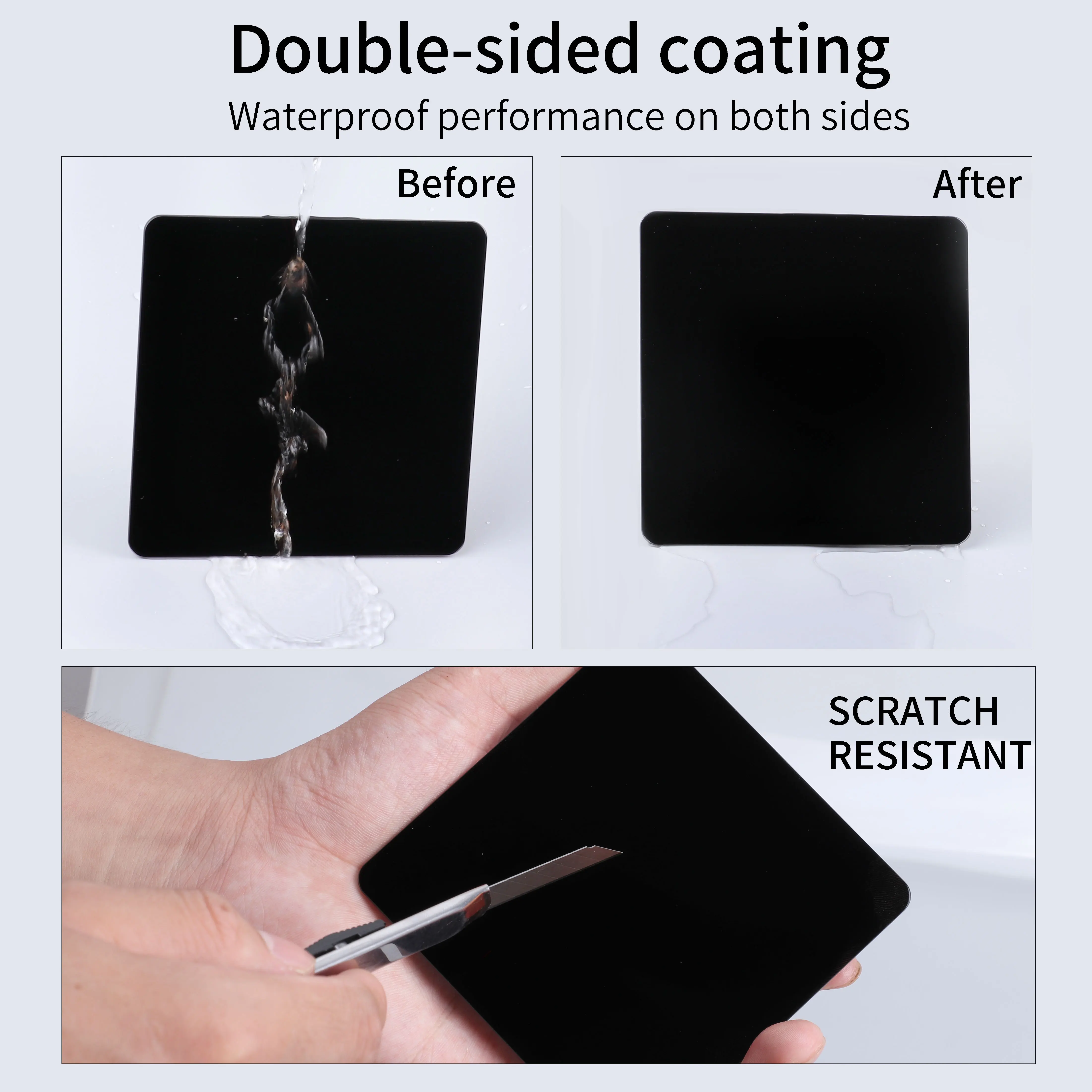 FOTGA Pro ND2 ND4 ND8 ND1000 Multi-Coated MC ND 4x4 0,3 0,9 3,0 Glas Neutral Density Filter Kits für 4x4 Zoll Matte Box Cokin – Detail 12