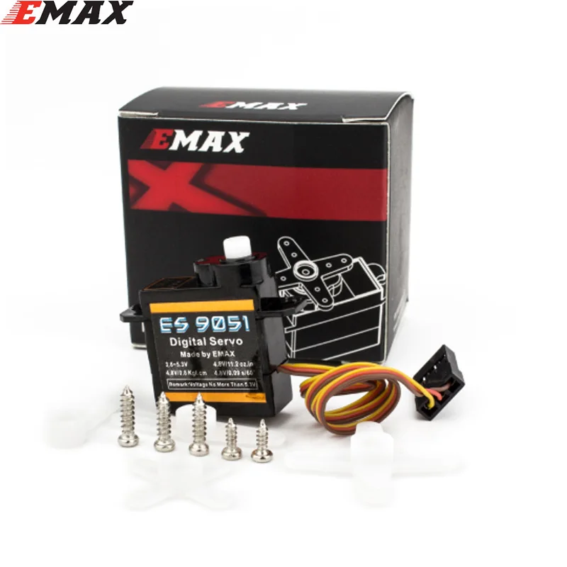 EMAX ES9051 Plastics Digital Servo 4.1g Waterproof Servo with Gears Uesd for RC Car Helicopter Boat Airplane Accessorie