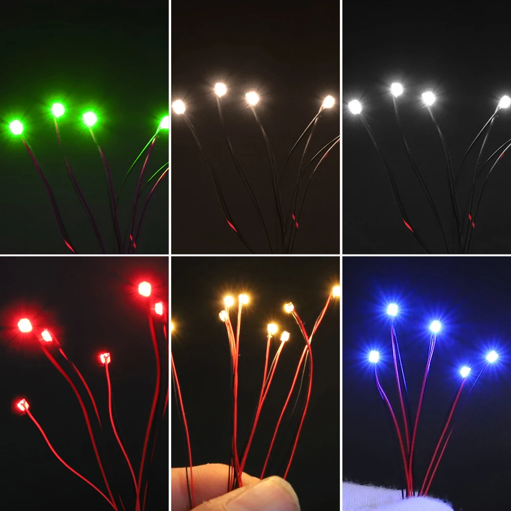 Wired Led SMD 0805 3V Lamp Models Train Pre-Soldered Micro Litz For  Railway Landscape Lighting