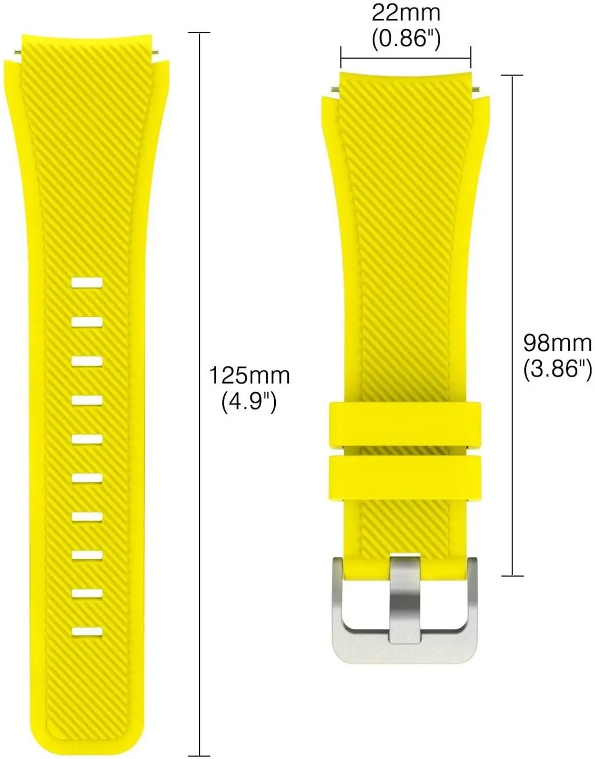 20mm 22mm Band for Samsung Galaxy Watch 5/pro/4/Classic/46mm/42mm/active 2 Gear s3 silicone bracelet Huawei GT/2/GT2/3 Pro strap