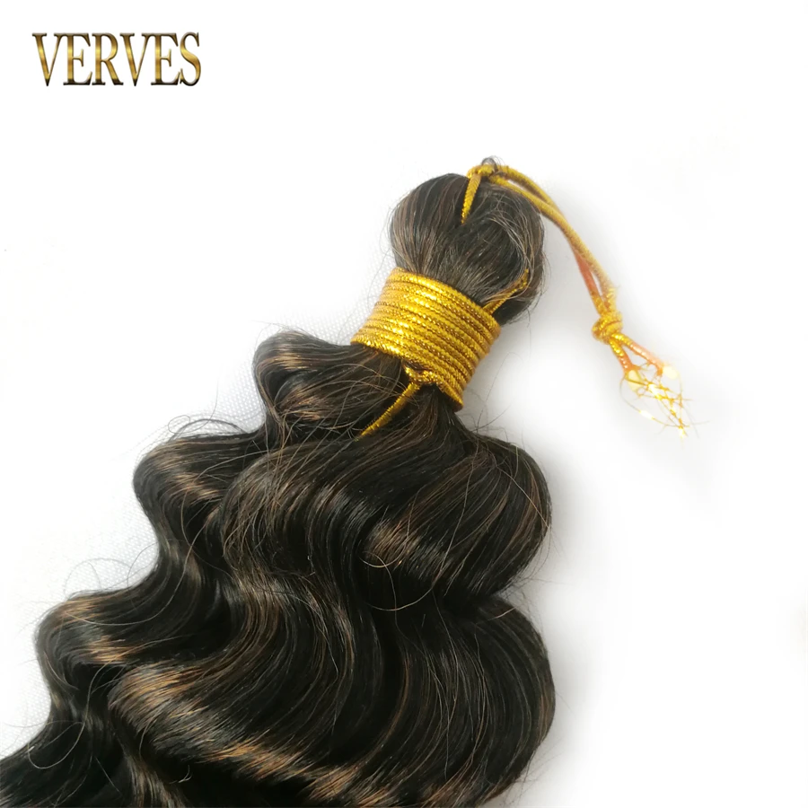 Synthetische Tiefe Welle Häkeln Haar Zöpfe Extensions Natürliche Curly 20 Zoll Flechten Haar Ombre Schwarz Braun 100g/Pcs groß Welle