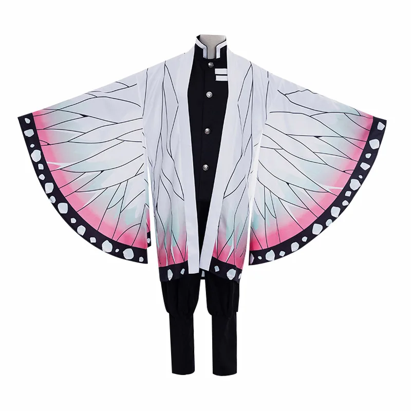 Kochou Shinobu Cosplay For Adult Kids Halloween Demon Slayer Kimetsu no Yaiba Costume Women Kimono Uniforms Butterfly Hairpin