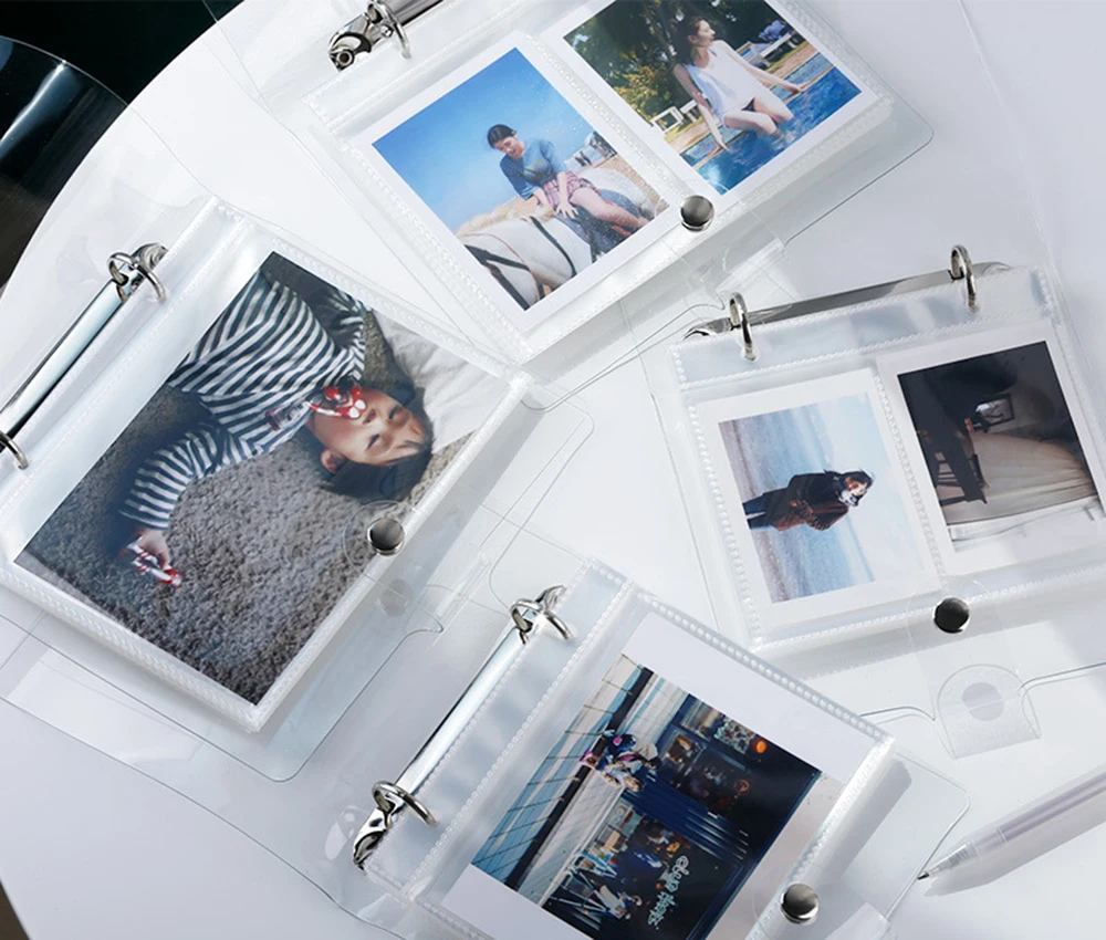 50/100 Slots Photo Album Pockets Storage Card Holder 3/4/5 Inch Inner Page Business Card Holder Photo Album Organizer Storage