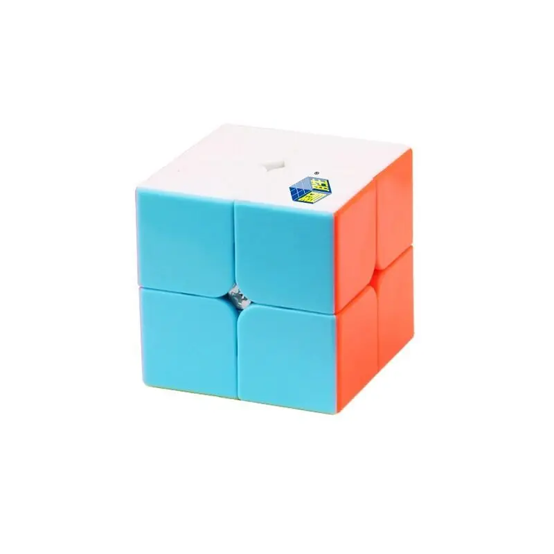 Vendita calda Senza adesivo Yuxin QN 2x2x2 Cubo Magico Blister Confezione 2x2 Cubo magico Puzzle Antistress Giocattoli educativi Per bambini