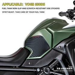 Motorcycle Fuel tank stickers Anti slip Sticker side Oil tank proof Scratch resistant Protector pad Decals For VOGE 650 DS