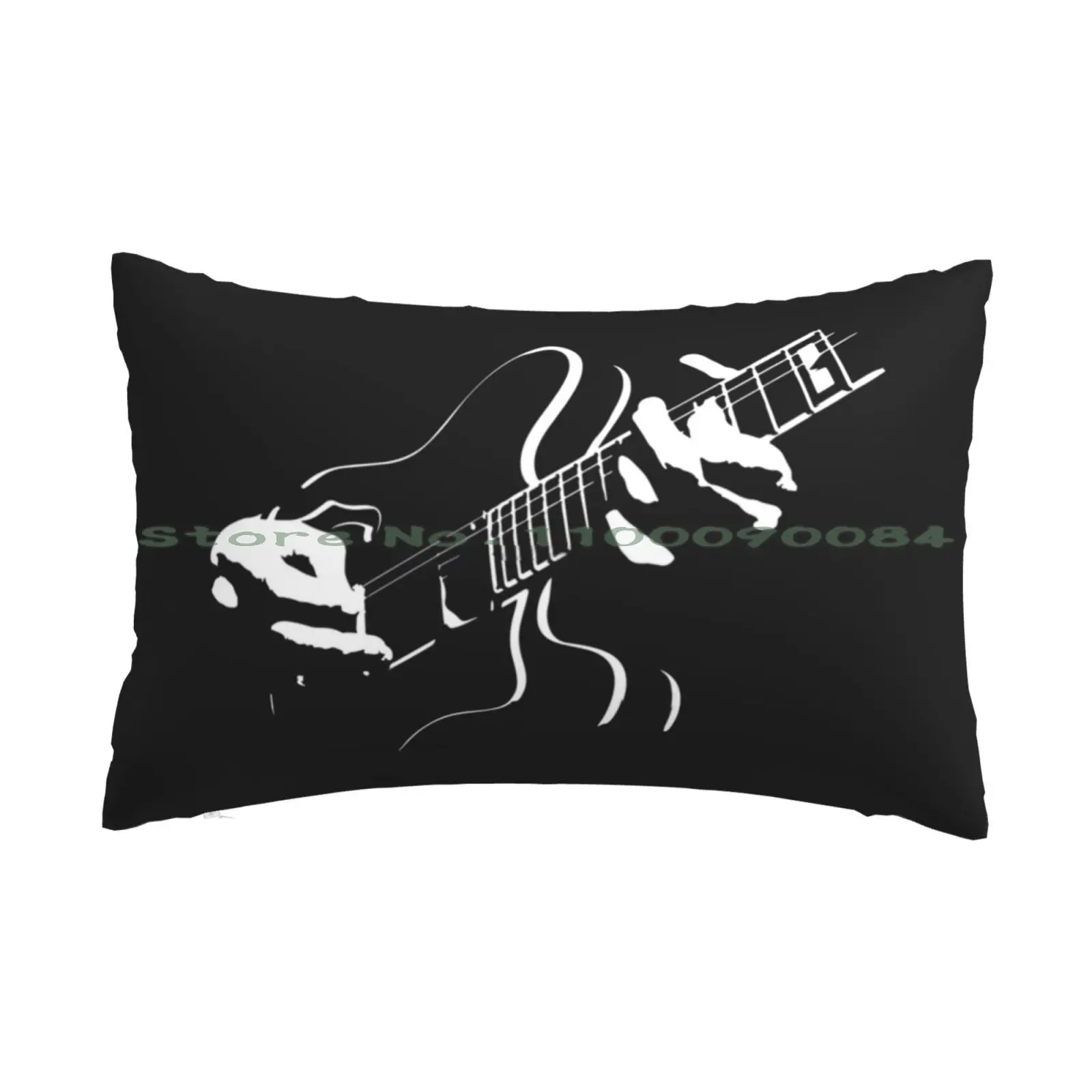 Electric Guitar Solo Pillow Case 20x30 50*75 Sofa Bedroom Motorcycle Sports Bike Enthusiast Helmet Motorbike Racing Racer Race