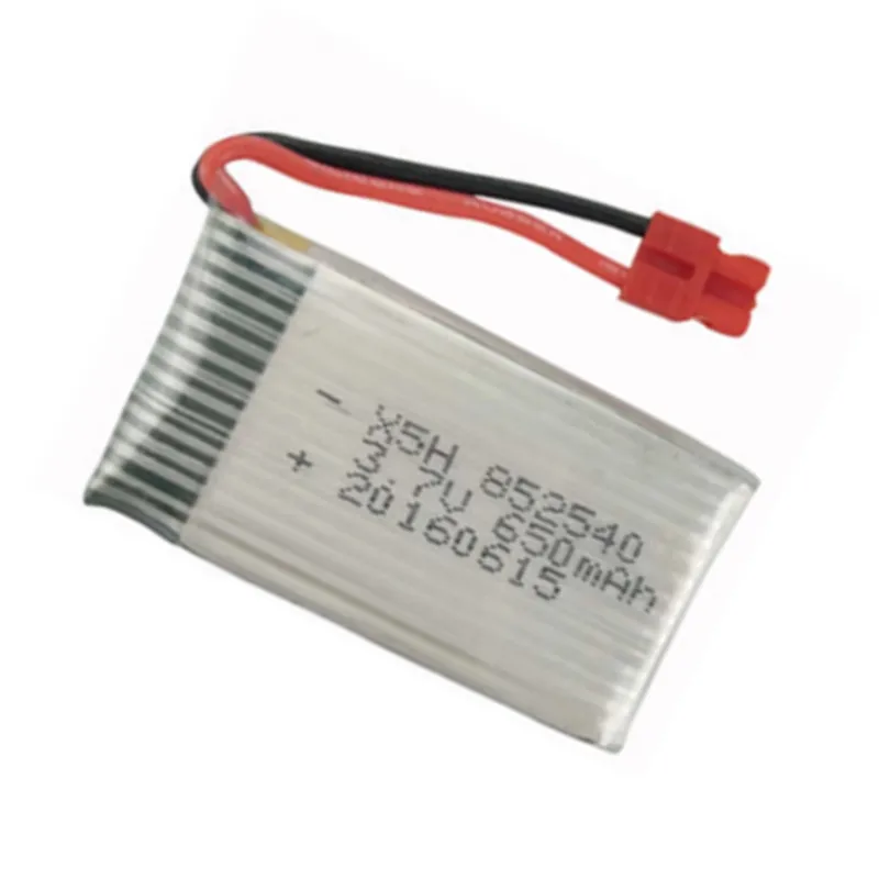 3.7V 650mAh 25c Lipo Battery For Syma X5C X5HC X5HW FY550 HJ818 HJ819 RC Drone Spare Parts 852540 Battery XH4.0 Plug