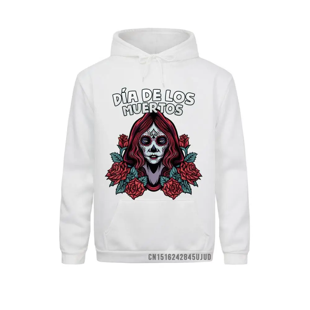 Dia De Los Muertos Calavera Garbancera Catrina Muerte Flores Pullover Brand Men Sweatshirts Geek Hoodies Beach Sportswears