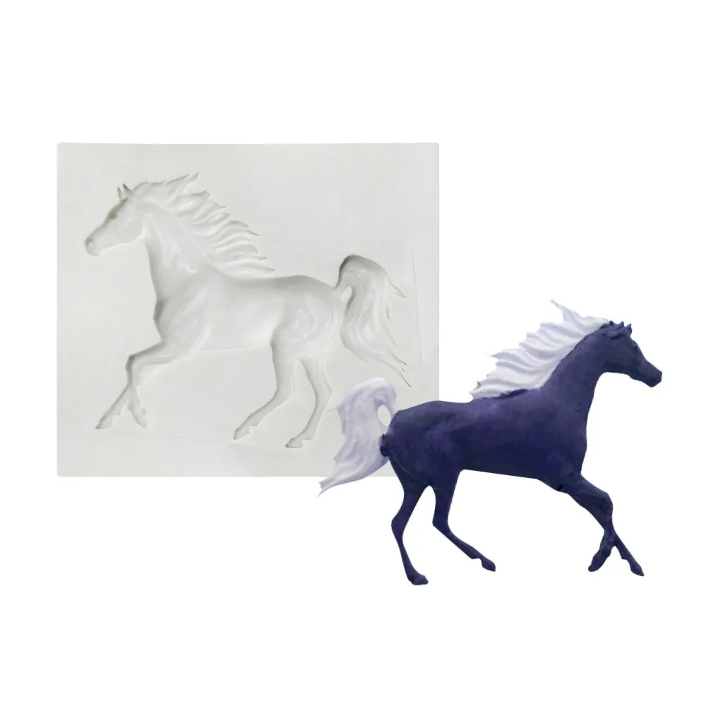 Horse Shape  Epoxy Resin Fondant Silicone Mold for DIY Pastry Chocolate Candy Dessert Decoration Kitchenware Baking Accessories