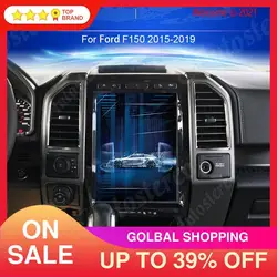 Android 13 Car GPS Navigation For Ford F150 2015-2021 Tesla Style Auto Multimedia Player Radio Tape Recorder Headunit Carplay HD