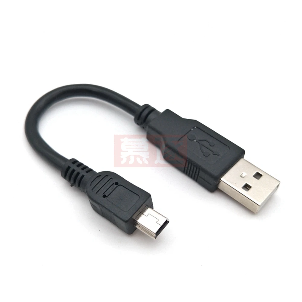 Adaptor Kabel Pengisi Daya Data USB 2.0 A Jantan Ke Mini 5 Pin B Kabel Data Panjang Hitam Terbaik 0.1M-5M Kabel Ekstensi Usb