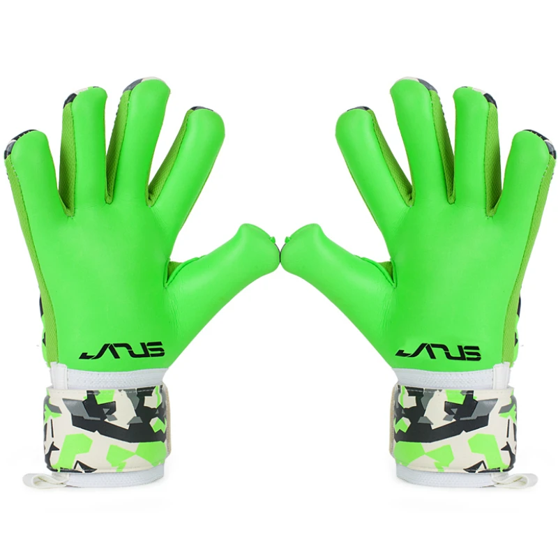 Thickened 4mm Latex Goalie Gloves With Finger Protection Goalkeeper Gloves Men Soccer Football Goal keeper Gloves