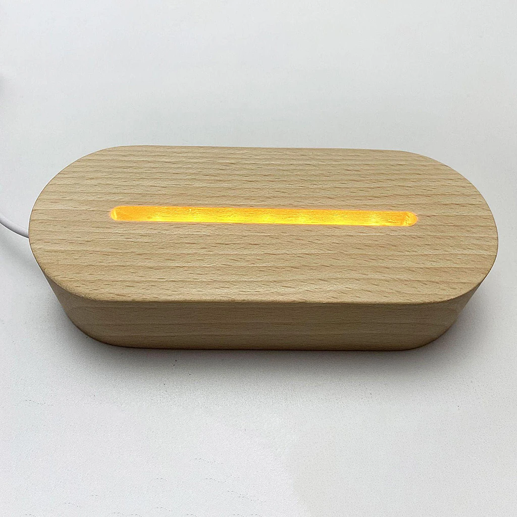 Base luminosa a LED con Display in acrilico con Base illuminata per cristalli resina Art