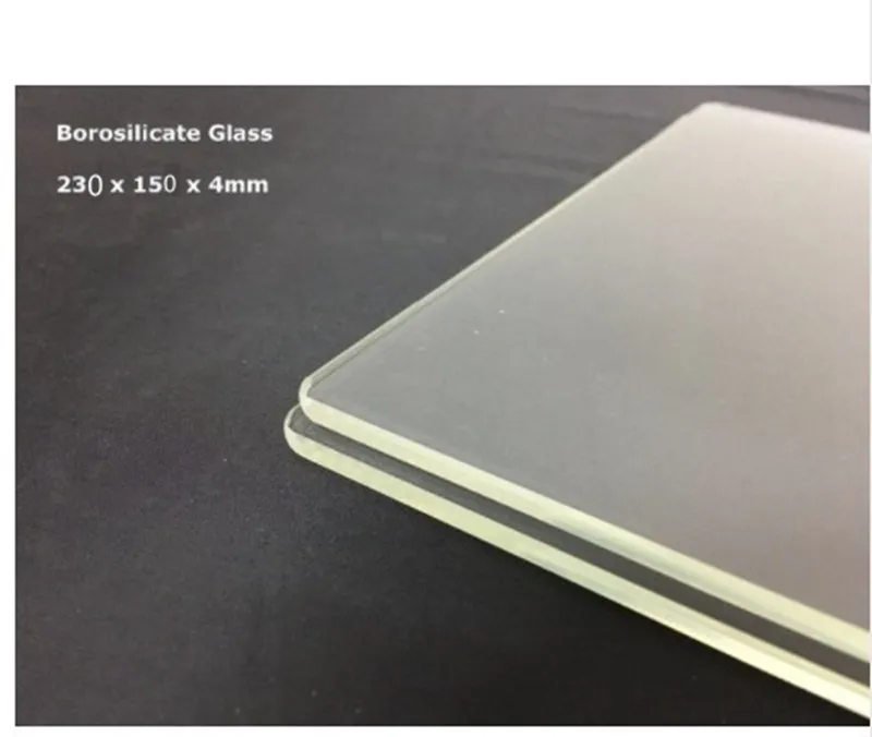 

150x230x3mm Borosilicate Glass Plate / Bed Flat for Flashforge Creator & Makerbot Replicator 3D Printer