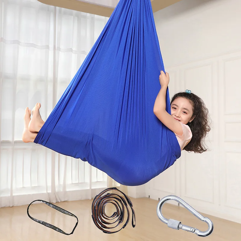 Home Snuggle Swing For Kid With Special Needs Adjustable Elastic Cuddle Up Hammock Chairtoy For Indoor Yoga Hardware Included