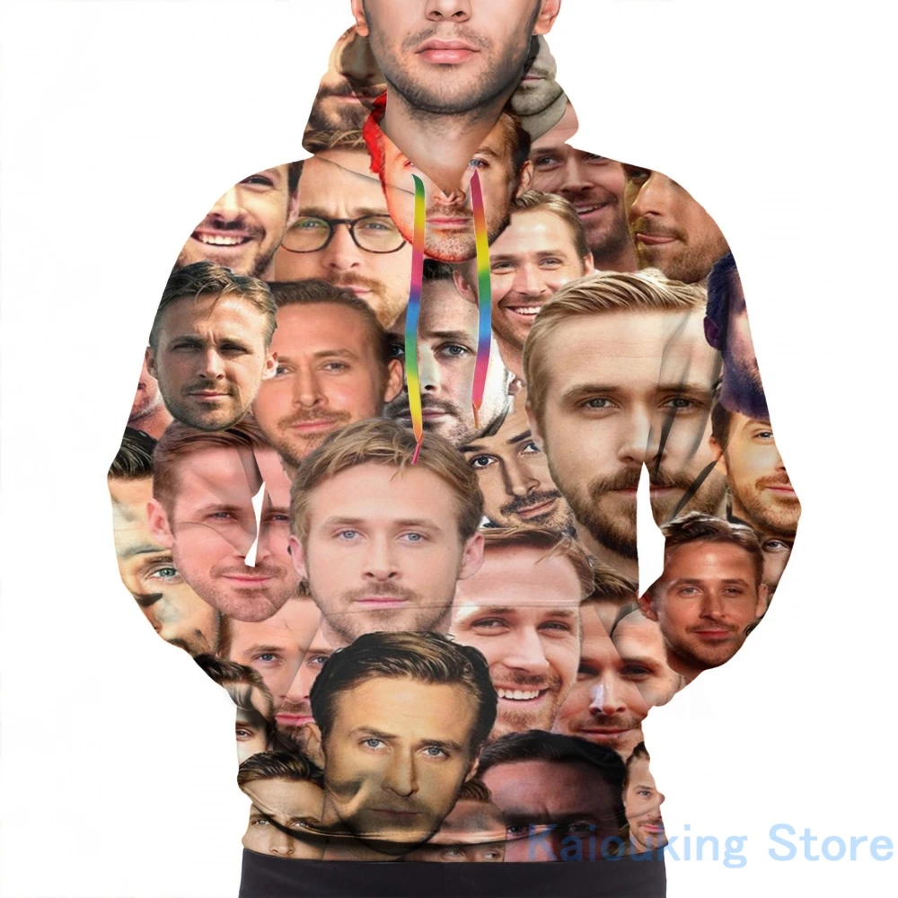 Mens Hoodies Sweatshirt for women funny RYAN GOSLING print Casual hoodie Streatwear