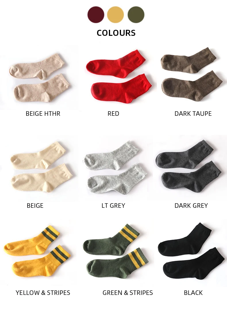 5 Paar Sets Winter-Kaschmirsocken für Damen, gestreift, aus Wolle, gestrickt, Unisex, warm, leicht, weich, hochwertige Socken für den Urlaub, 5 Stück/Set – Detail 9