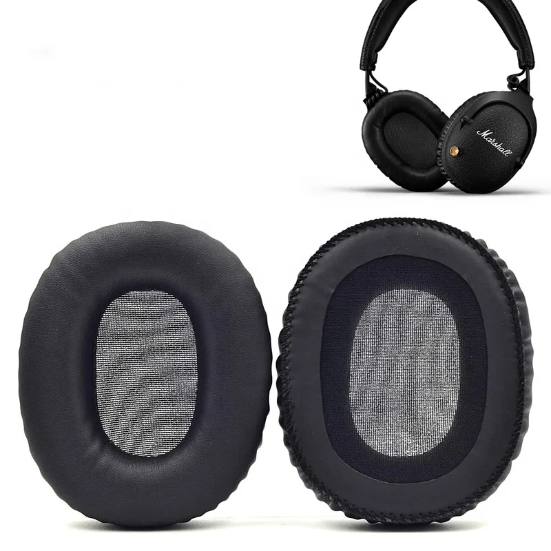 Best quality Leather Earpads Replacement headband ear pad cushion cover for Marshall Monitor Over-Ear Headphones