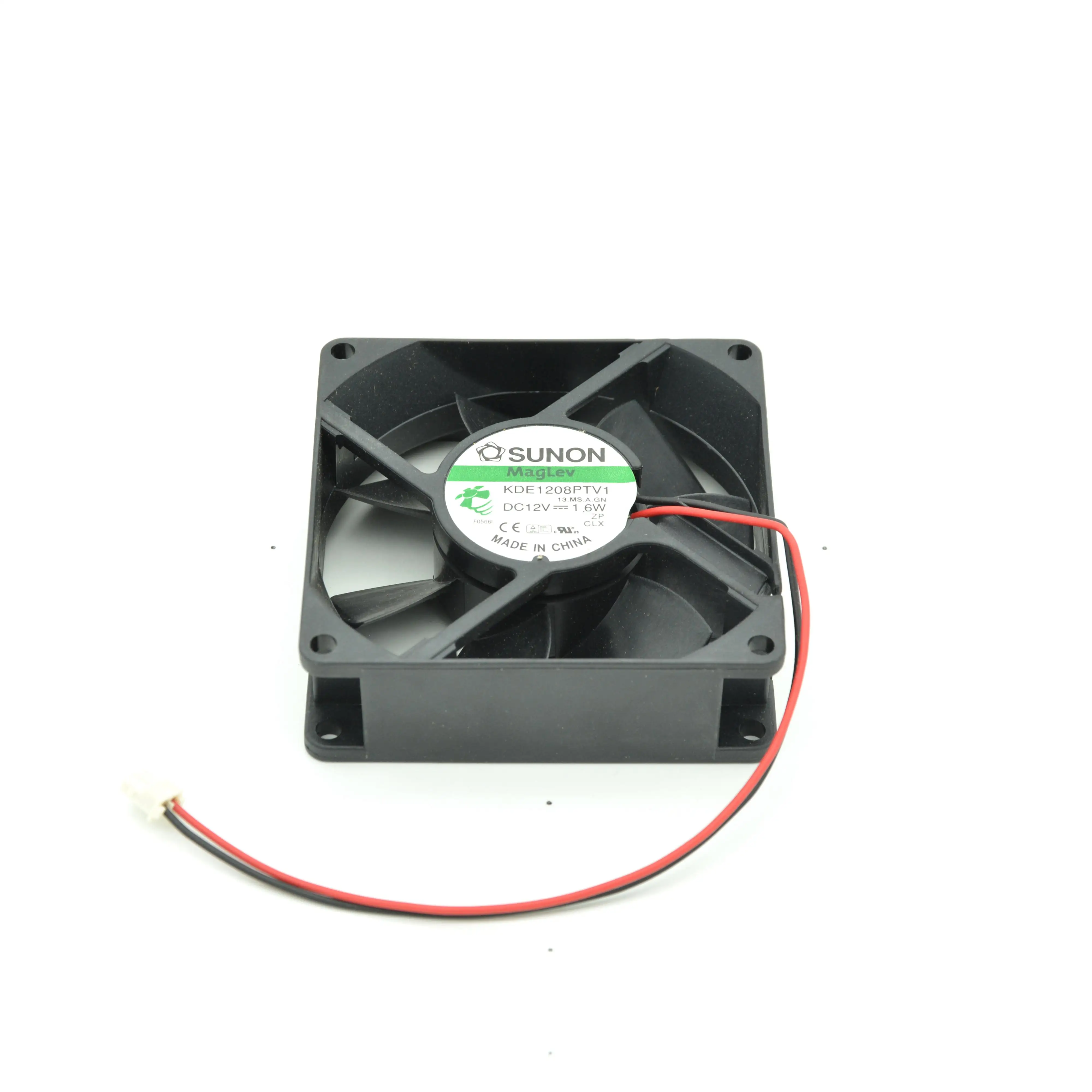 8010 12V DC Kipas Bola Tunggal Bantalan 0.14A 1700RPM
