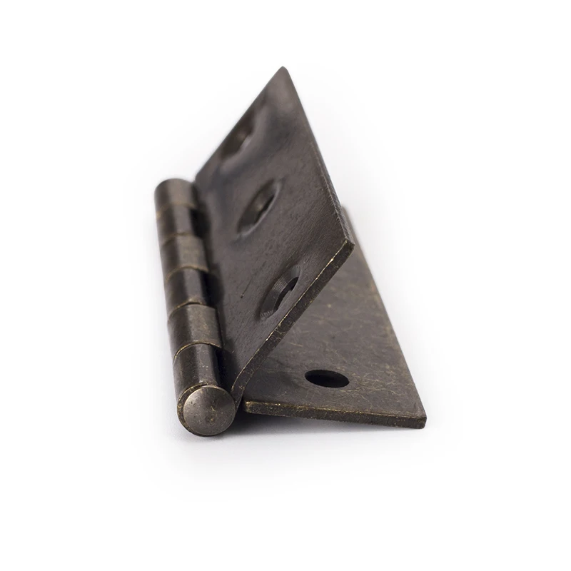 4PCS Antique Bronze Iron Hinges 3Inch Classical Cabinet Cupboard Wardrobe Door 300 Degree Vintage Furniture Hinge with Screws