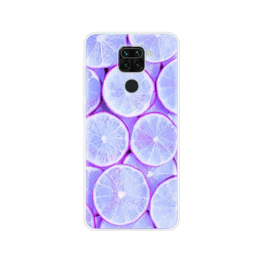 Untuk Xiaomi Redmi Note 9 Case Lembut Tpu Ponsel Penutup Belakang Di Redmi Note 9 Pro Bumper Shell Pelindung Funda bunga Lucu