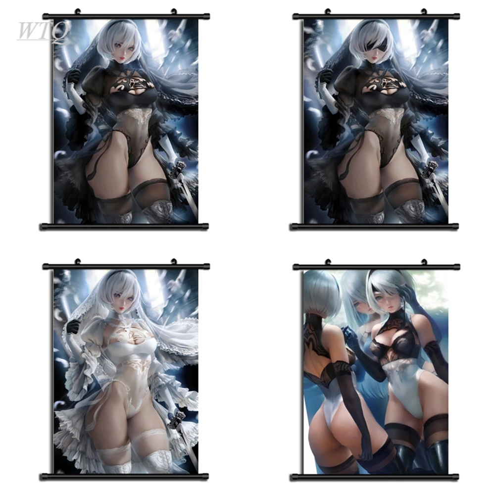 Nier Automata Yorha No.2 Type B Playstation Game Poster Anime Posters Canvas Painting Wall Decor Wall Art Picture Home Decor