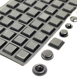 Tapón de goma de silicona para puerta de muebles, amortiguador de parachoques autoadhesivo, duradero, negro, antideslizante, 1 Juego