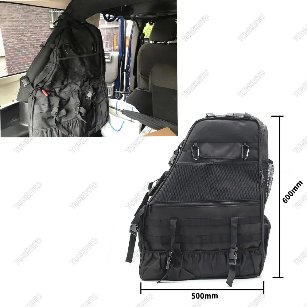 Roll Bar Storage Bag Cage with Multi-Pockets for Jeep Wrangler JK JKU TJ LJ Unlimited 4 Doors