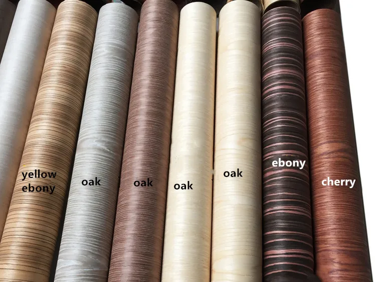 Engineered Wood Veneer E.V. Oak Ash Cherry Maple Zebra Rose Wood Bubinga Ebony Walnut C/C Q/C