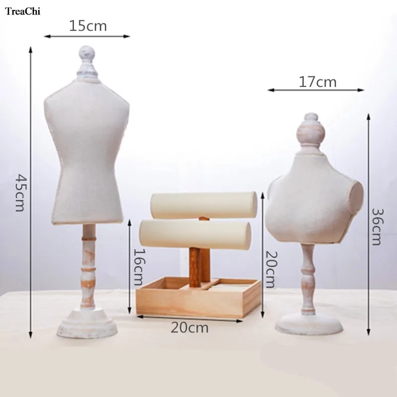 Portrait Model Necklace Display Stand Jewelry Decoration Storage Display Stand Window Shooting Props Counter Display Organizer