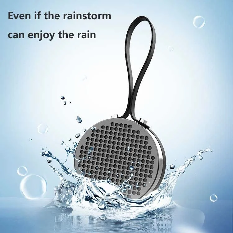 

Metal Bluetooth wireless speaker, small audio device, ipx7 waterproof, mini, laptop, power band, outdoor radio, 5.0