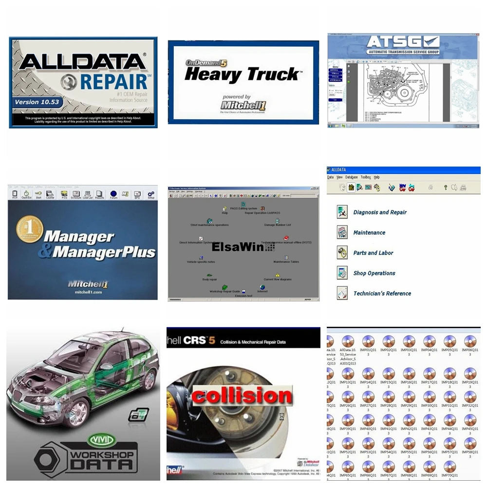 

Hot Alldata V10.53 OD5 T.oyota Techstream auto repair software All data + OD5 2015+ElsaWin+Vivid+atsg+PTT+Heavy 24 in 1TB HDD