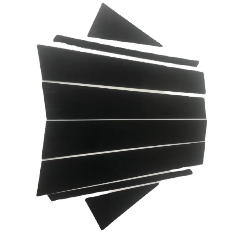 New Arrival 8PCS Window Trim Cover BC Column Sticker Fit For VW New Jetta VS7 Polished Pillar Posts Chromium Styling