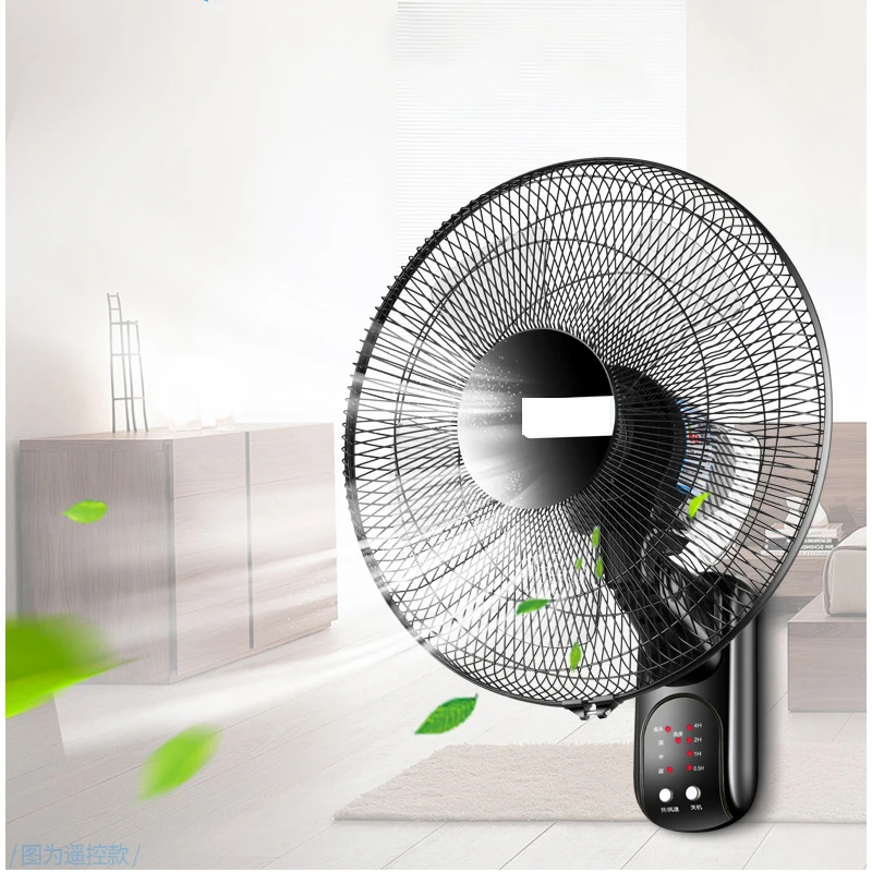 Ventilador eléctrico montado en la pared para el hogar, 220V/60W, 16 pulgadas, para sala de estar, cocina, con 3 velocidades ajustables, versión inteligente/mecánica