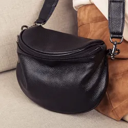 Oryginalne skórzane torebki Crossbody dla kobiet torebki damskie luksusowe torebki moda torebka podsiodłowa damskie torba materiałowa bolsa feminin