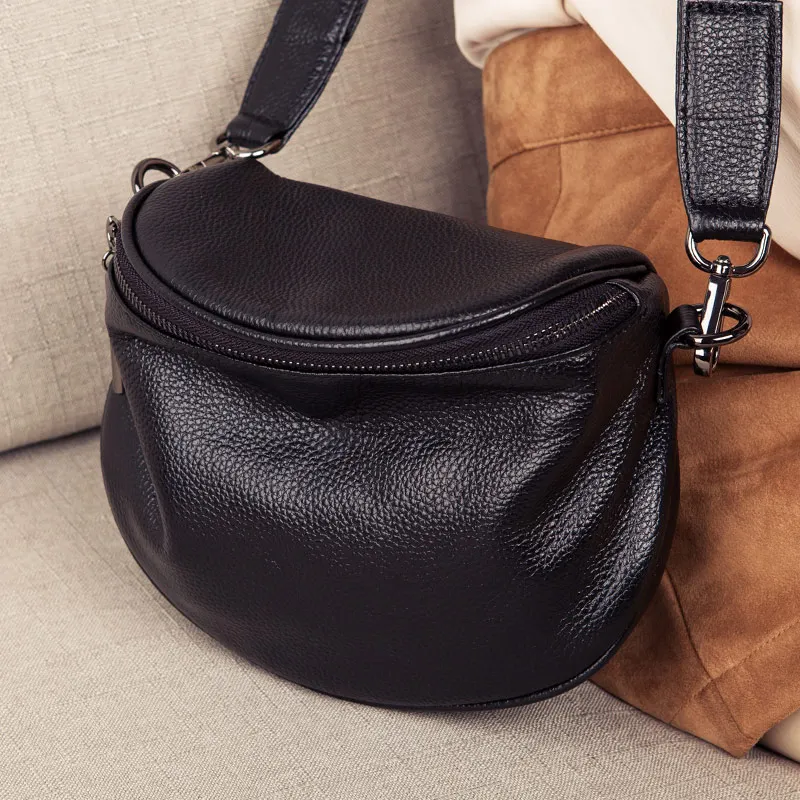 Genuine Leather Crossbody Bags For Women Shoulder Bag Women's Luxury Handbags Fashion Saddle Bag Female Tote Purse bolsa feminin