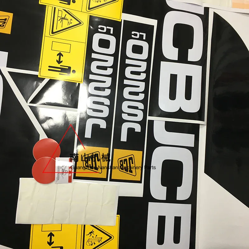 ل JCB حفارة JCB JS200 210 220 240 360 JS130 كامل سيارة ملصق الجسم شعار عالية الدقة ملصق شعار السيارة