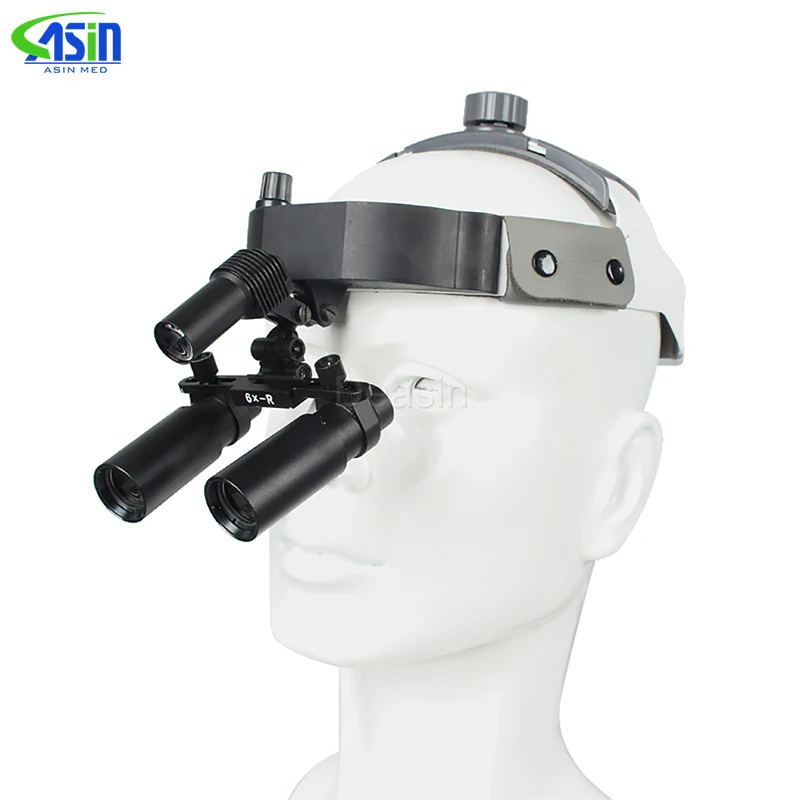 High Quality 6X Binocular Medical Magnifying Glass Surgical Loupes Dental Loupes Medical Loupes Head Loupes