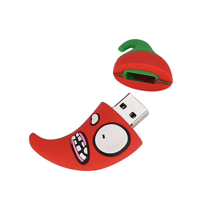 Pamięć USB 32GB 64GB 128GB Cartoon Pendrive 4GB 8GB 16GB pen Drive chili marchew warzywa Pendrive usb 2.0