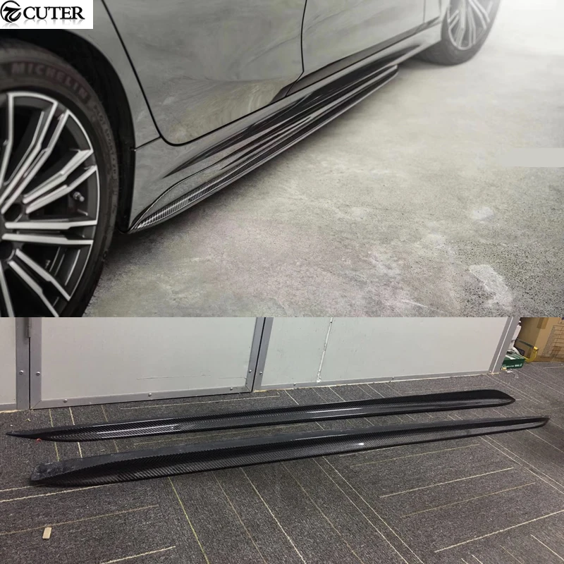 G20 3 Series M-tech MP Style Carbon Fiber FRP Side Skirts for Bmw G20 325i 330i 340i Car body kit 2020